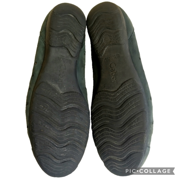 Gabor Hovercraft Moss Green Suede Leather Slip-On Shoes Sz 7.5 (5 EU) - Picture 10 of 12